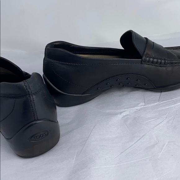 Men’s Tod’s Sz 7.5 Black Leather Slip On Shoes main image 13